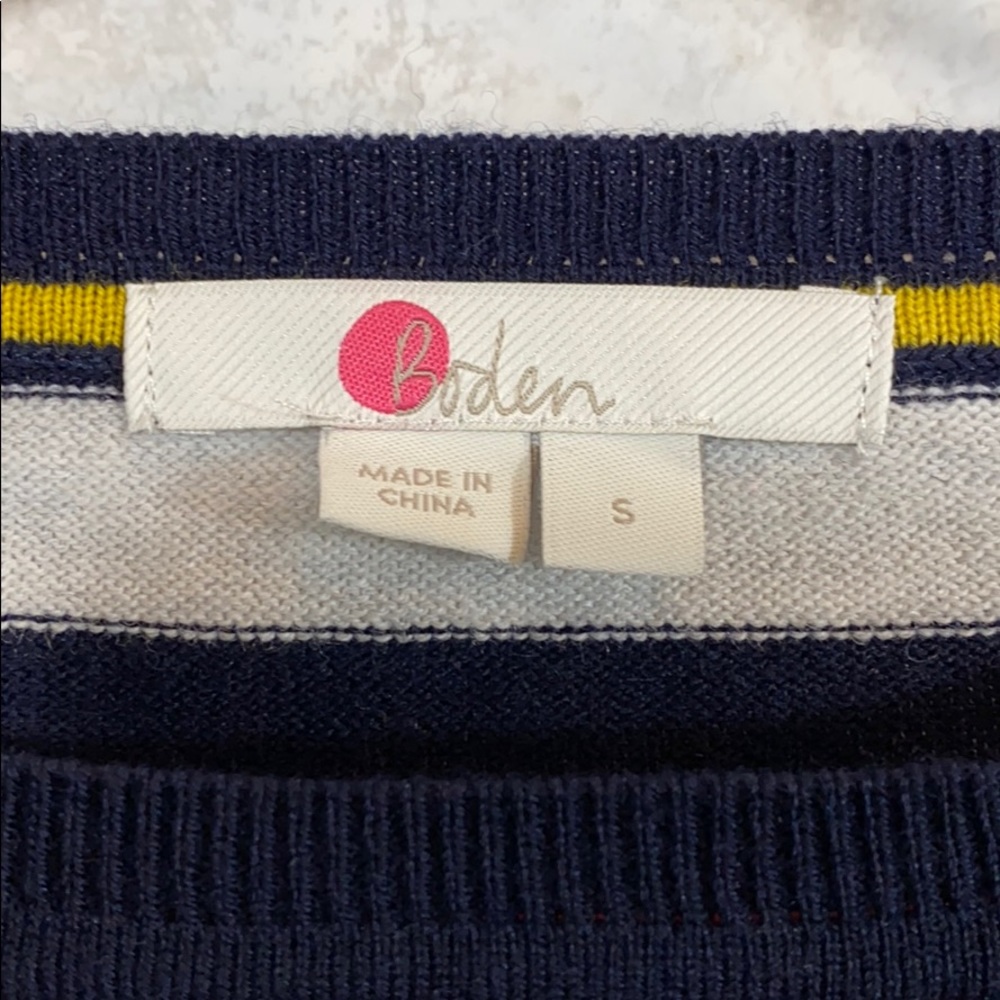 Boden stripe wool blend pullover sweater small - Picture 7 of 12